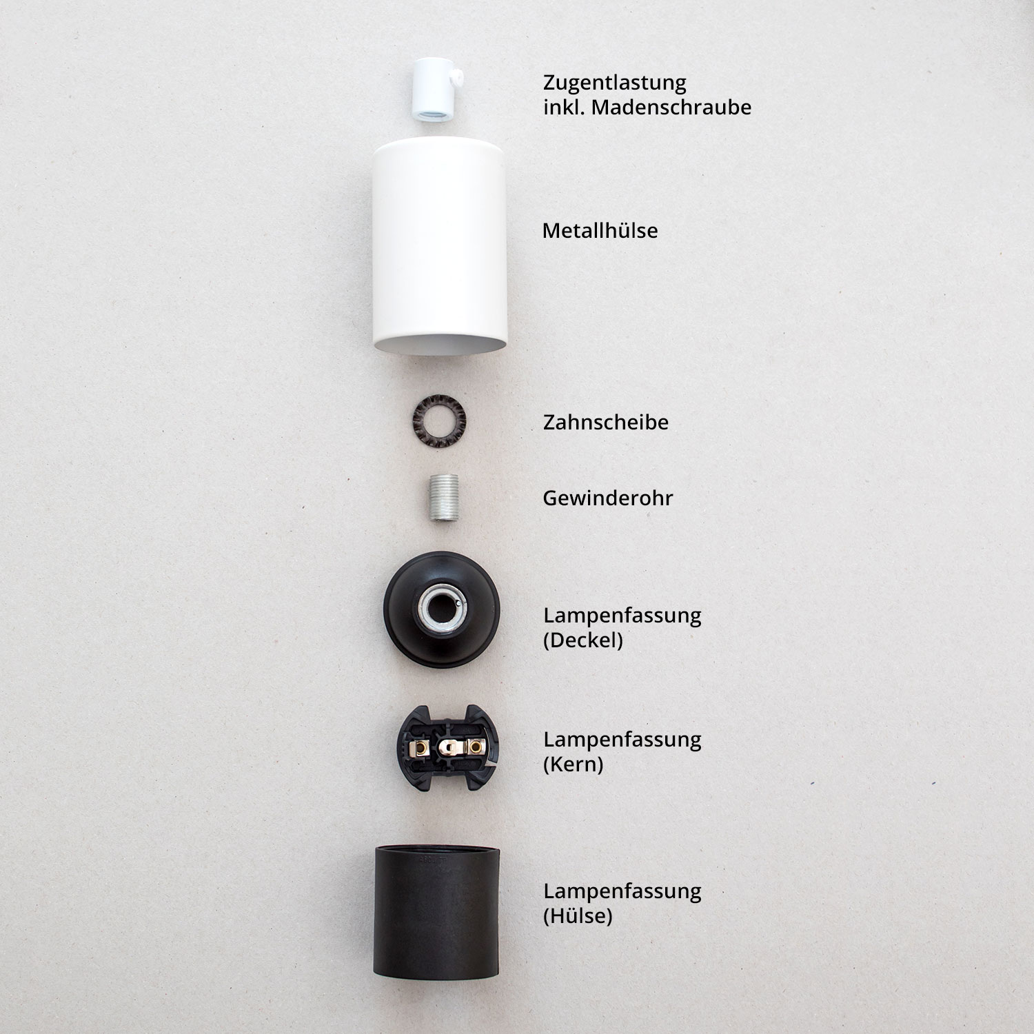Lampenfassung Fassung E27 Metall Pendelleuchte